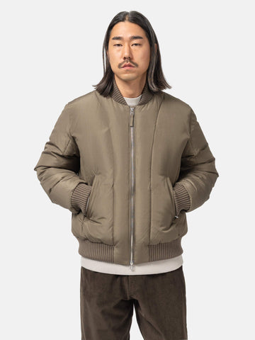 Cale-Silk-Down-Jacket-Khaki-4