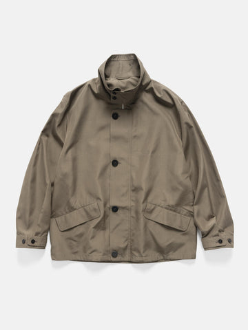 Cale Silk Plain Weave Jacket Khaki, Jackets