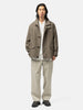 Cale Silk Plain Weave Jacket Khaki, Jackets