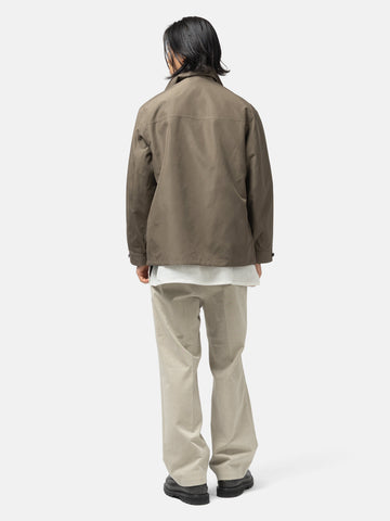 Cale Silk Plain Weave Jacket Khaki, Jackets