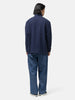 Cale Water Twisted Linen LS Shirt Navy, Shirts