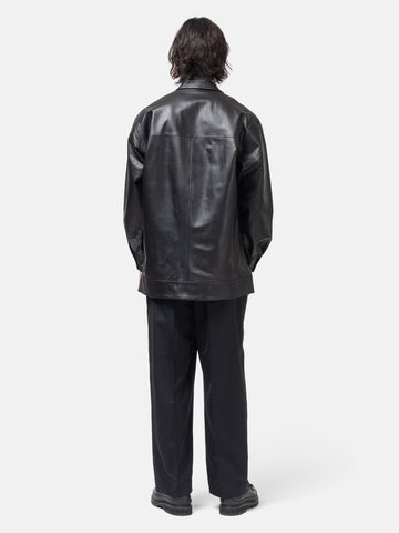 Cale Wool Doeskin Pant Black, Trousers