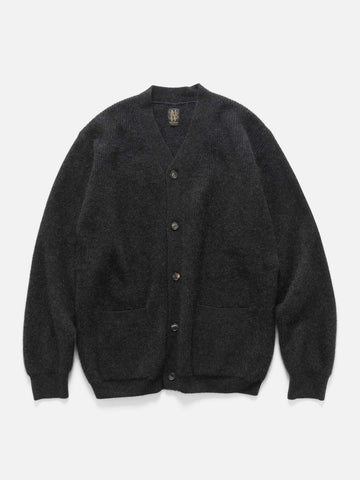 Batoner Cashmere Fox V Cardigan Charcoal, Cardigans