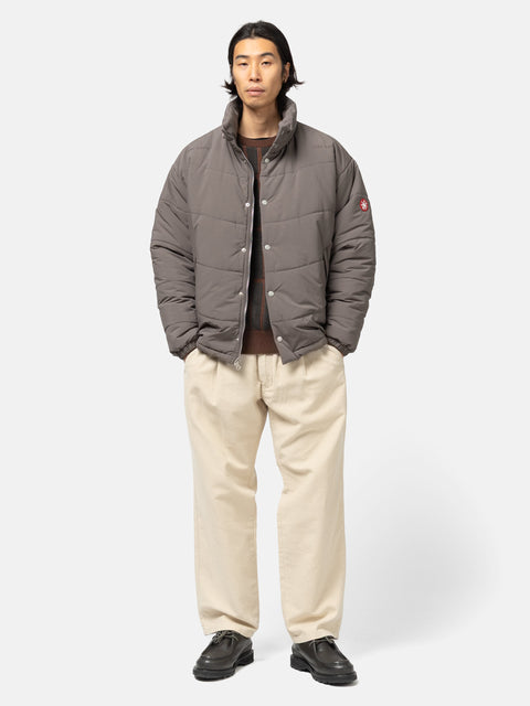 CAV EMPT Brushed Soft Cotton One Tuck Pants Beige, Trousers