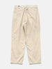 CAV EMPT Brushed Soft Cotton One Tuck Pants Beige, Trousers