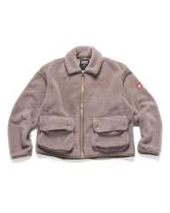 CAV EMPT Collared Boa Zip Up Khaki, Outerwear