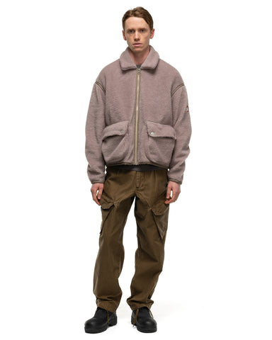 CAV EMPT Collared Boa Zip Up Khaki, Outerwear