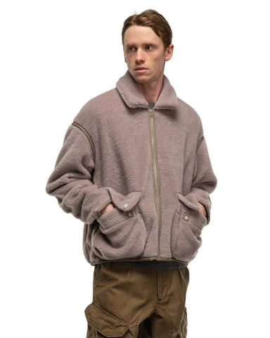 CAV EMPT Collared Boa Zip Up Khaki, Outerwear