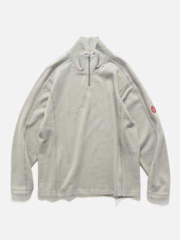 CAV EMPT DBL Knit Half Zip Long Sleeve Khaki, Sweaters