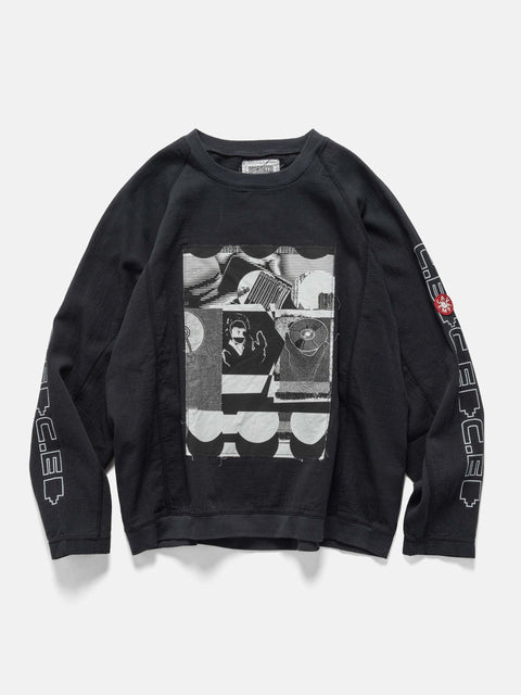 CAV EMPT MD P2P Raglan Long Sleeve Charcoal, T-Shirts