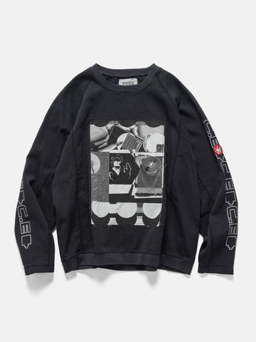 CAV EMPT MD P2P Raglan Long Sleeve Charcoal, T-Shirts