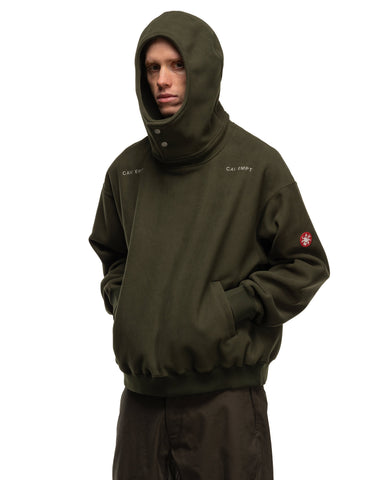 CAV EMPT Neck Snap Fleece Hoody Green, Sweaters