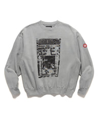 CAV EMPT Overdye All Mod Coms Crew Neck Grey, Sweaters