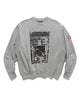 CAV EMPT Overdye All Mod Coms Crew Neck Grey, Sweaters