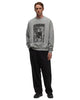 CAV EMPT Overdye All Mod Coms Crew Neck Grey, Sweaters