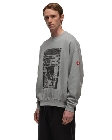 CAV EMPT Overdye All Mod Coms Crew Neck Grey, Sweaters