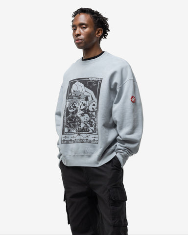 CAV EMPT Overdye Fk Mindfulnessblock Crew Neck Grey, Sweaters