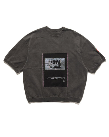 CAV EMPT Overdye Frame6 Crew Neck Charcoal, Sweaters