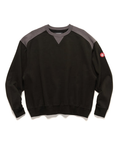 CAV EMPT Panel Shoulder Crew Neck Black, Sweaters