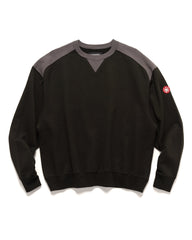 CAV EMPT Panel Shoulder Crew Neck Black, Sweaters