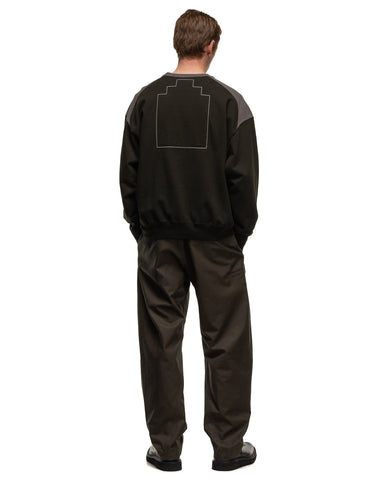 CAV EMPT Panel Shoulder Crew Neck Black, Sweaters