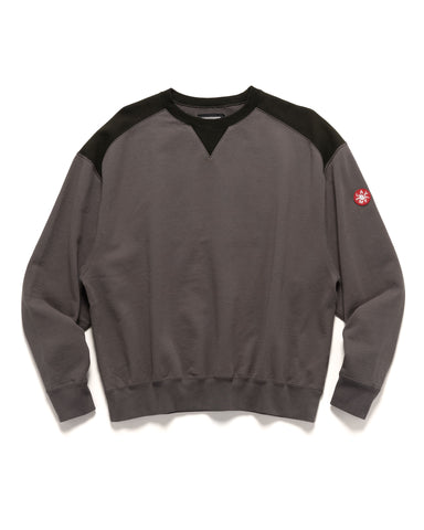 CAV EMPT Panel Shoulder Crew Neck Charcoal, Sweaters