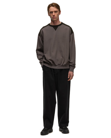 CAV EMPT Panel Shoulder Crew Neck Charcoal, Sweaters