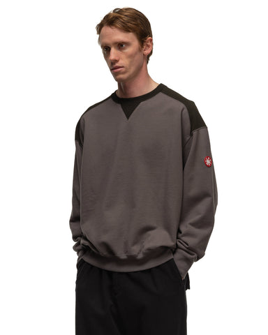 CAV EMPT Panel Shoulder Crew Neck Charcoal, Sweaters