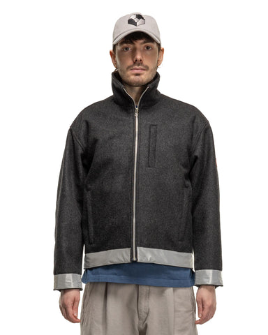 CAV EMPT Reflect Wool Zip Jacket Charcoal, Outerwear