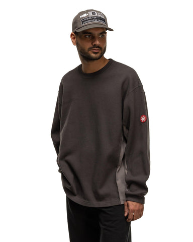 CAV EMPT Side Seam Double Knit Long Sleeve Charcoal, Sweaters