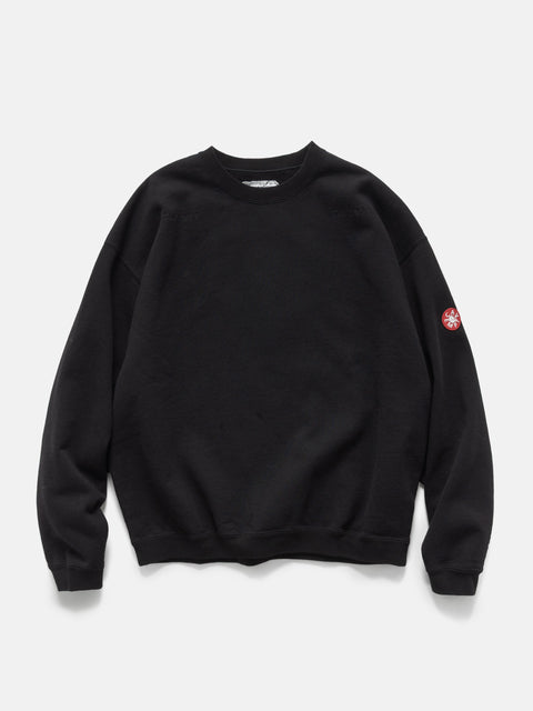 CAV EMPT Solid Loose Crew Neck Black, Sweatshirts
