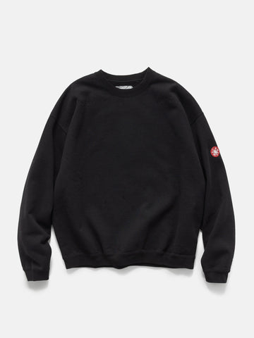 CAV EMPT Solid Loose Crew Neck Black, Sweatshirts