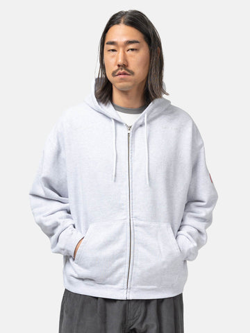 CAV EMPT Solid Loose Zip Hoody Grey, Hoodies