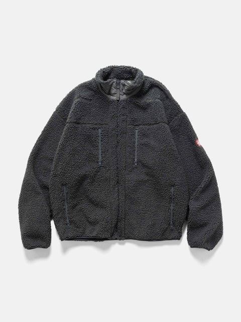 CAV EMPT Stand Collar Boa Zip Up Grey, Fleece Jackets