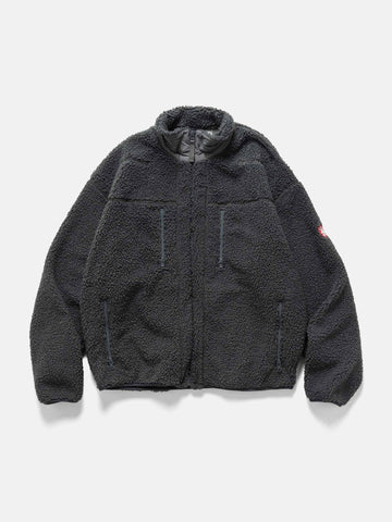 CAV EMPT Stand Collar Boa Zip Up Grey, Fleece Jackets