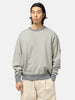 CAV EMPT Stripe Rib Solid Crew Neck Khaki, Sweatshirts