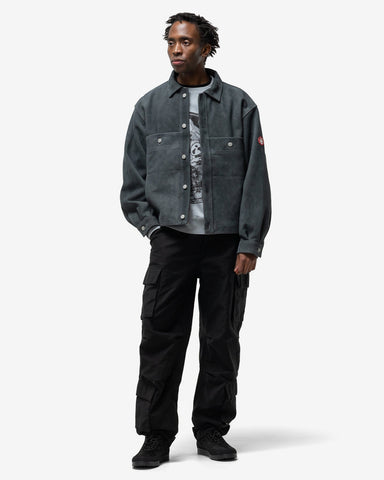 CAV EMPT Suede Trucker Jacket Grey, Outerwear