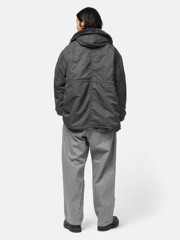 CAV EMPT Synth Fur Hood Zip Coat Grey, Coats