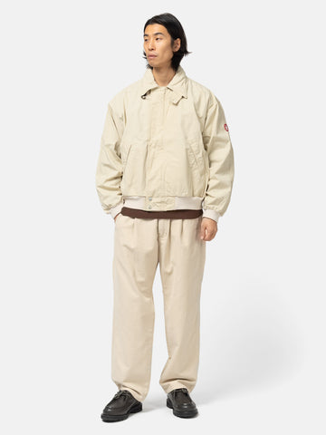 CAV EMPT Washed Cotton Light Zip Jacket Beige, Jackets