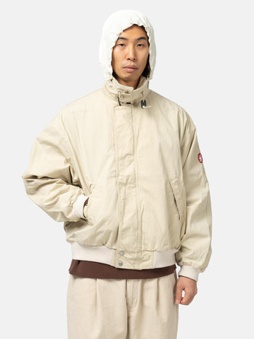 CAV EMPT Washed Cotton Light Zip Jacket Beige, Jackets