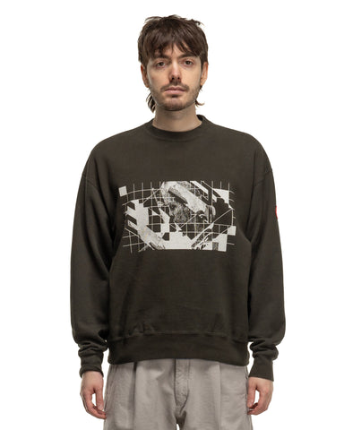 CAV EMPT Washed Dimensions Crew Neck Black, Sweaters