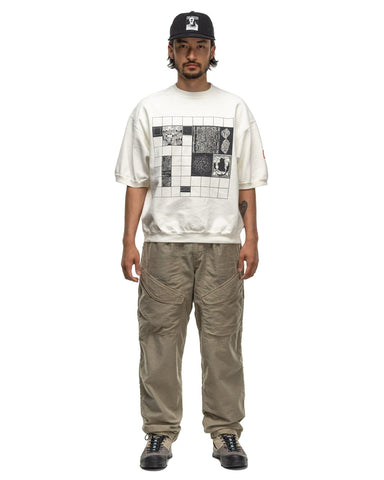 Washed Fk Sheets Crew Neck White - HAVEN