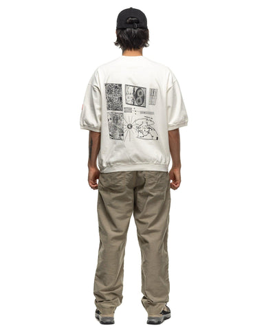 Washed Fk Sheets Crew Neck White - HAVEN