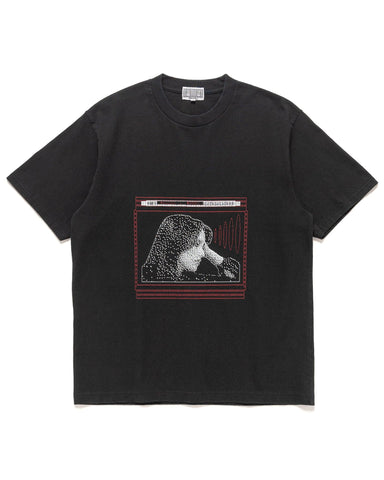 CAV EMPT Washed Pixel Flame T Black, T-Shirts