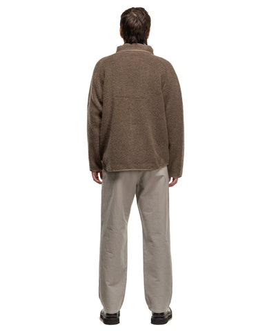 CAV EMPT Wool Boa Fleece Zip Up Khaki, Outerwear