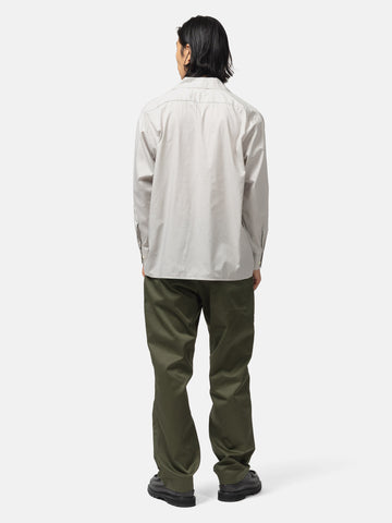 CIOTA Open Collar Shirt Light Gray, Shirts