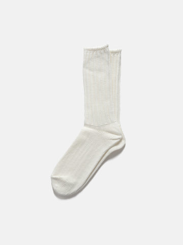 CIOTA Ribbed Socks (Low Gauge) Off White, Socks