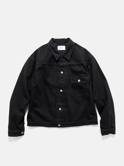 CIOTA Single Pocket Denim Jacket Black (One Wash), Trucker Jackets