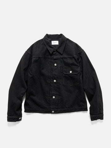 CIOTA Single Pocket Denim Jacket Black (One Wash), Trucker Jackets