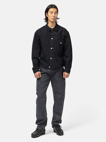 CIOTA Single Pocket Denim Jacket Black (One Wash), Trucker Jackets